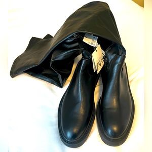 ZARA NEW WITH TAGS Tall lug sole boots